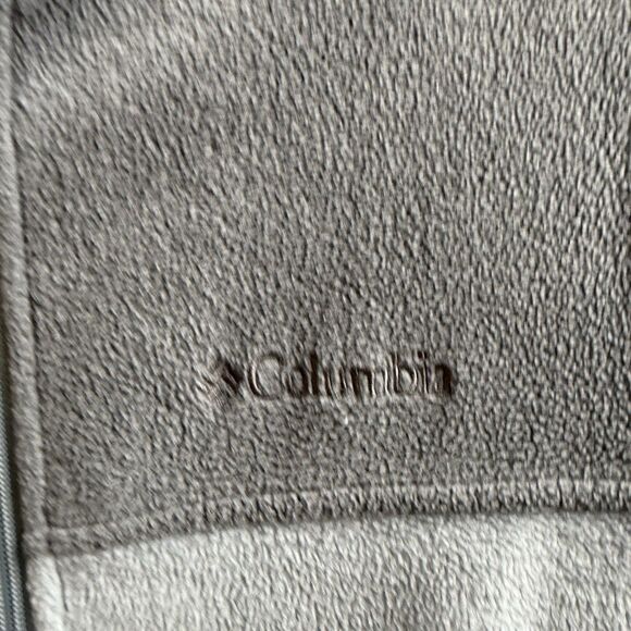 Columbia Jacket Mens Gray Fleece Coat Full Zip Outdoor Adult Size Small - Picture 4 of 4